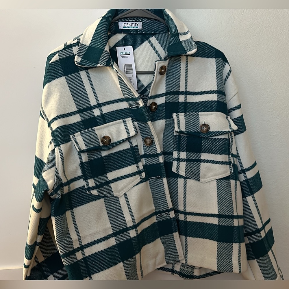 Botique Plaid Heavy ShackET NWT